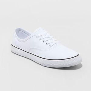 Women's Layla White Canvas Sneakers - A New Day